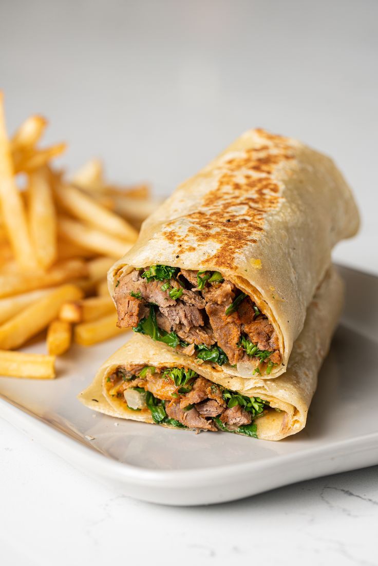 Chawarma à la viande + Frites