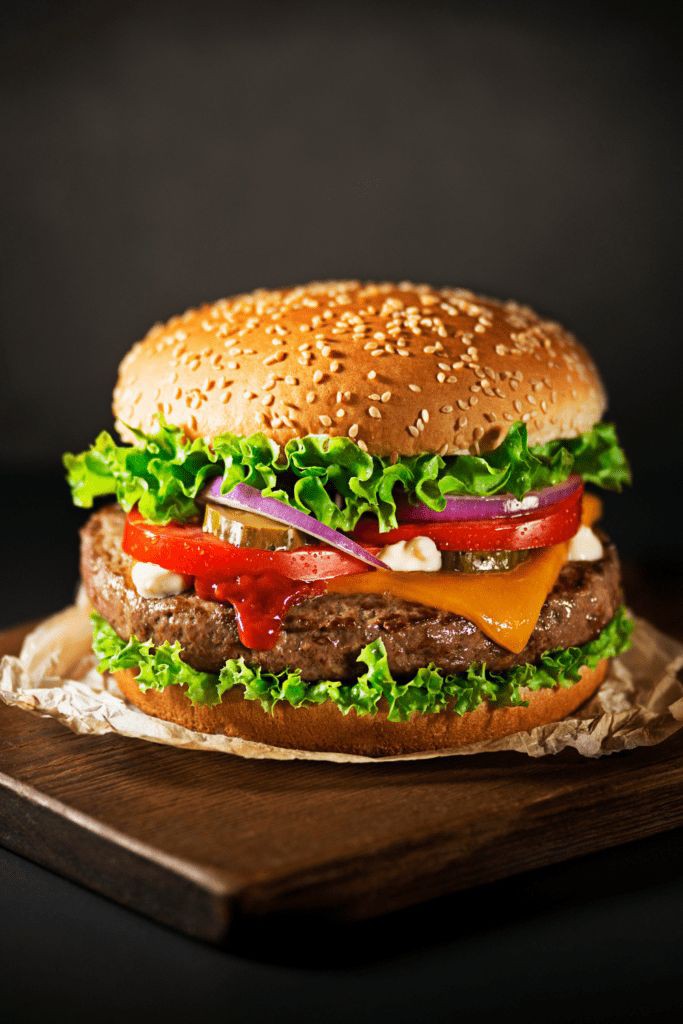 Burger double portion+ frites