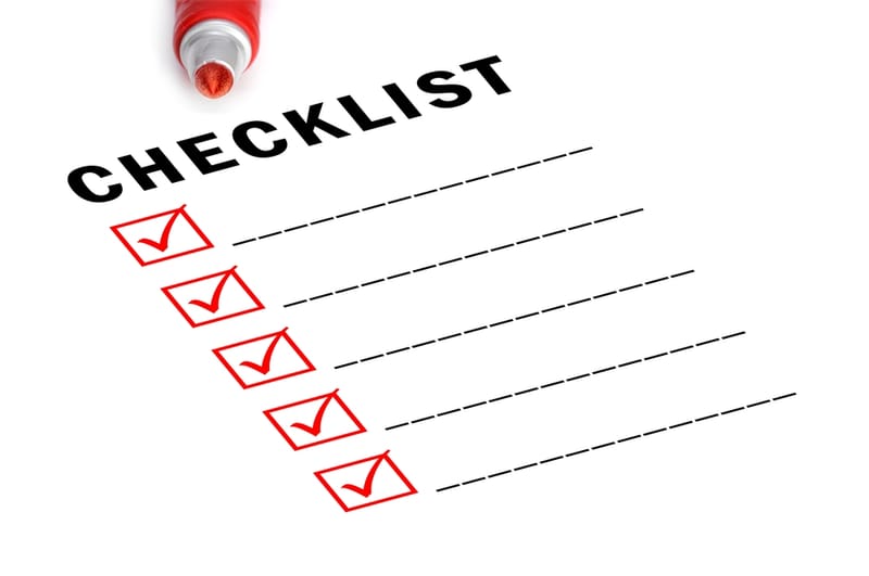 PRC Checklist of Requirements