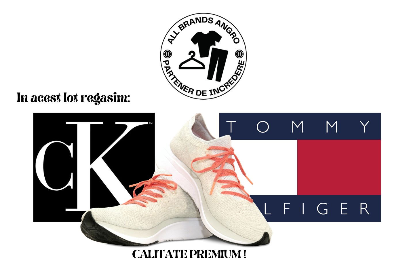 + 150% profit - LOT ÎNCĂLȚĂMINTE TOMMY HILFIGER & CALVIN KLEIN femei & bărbați