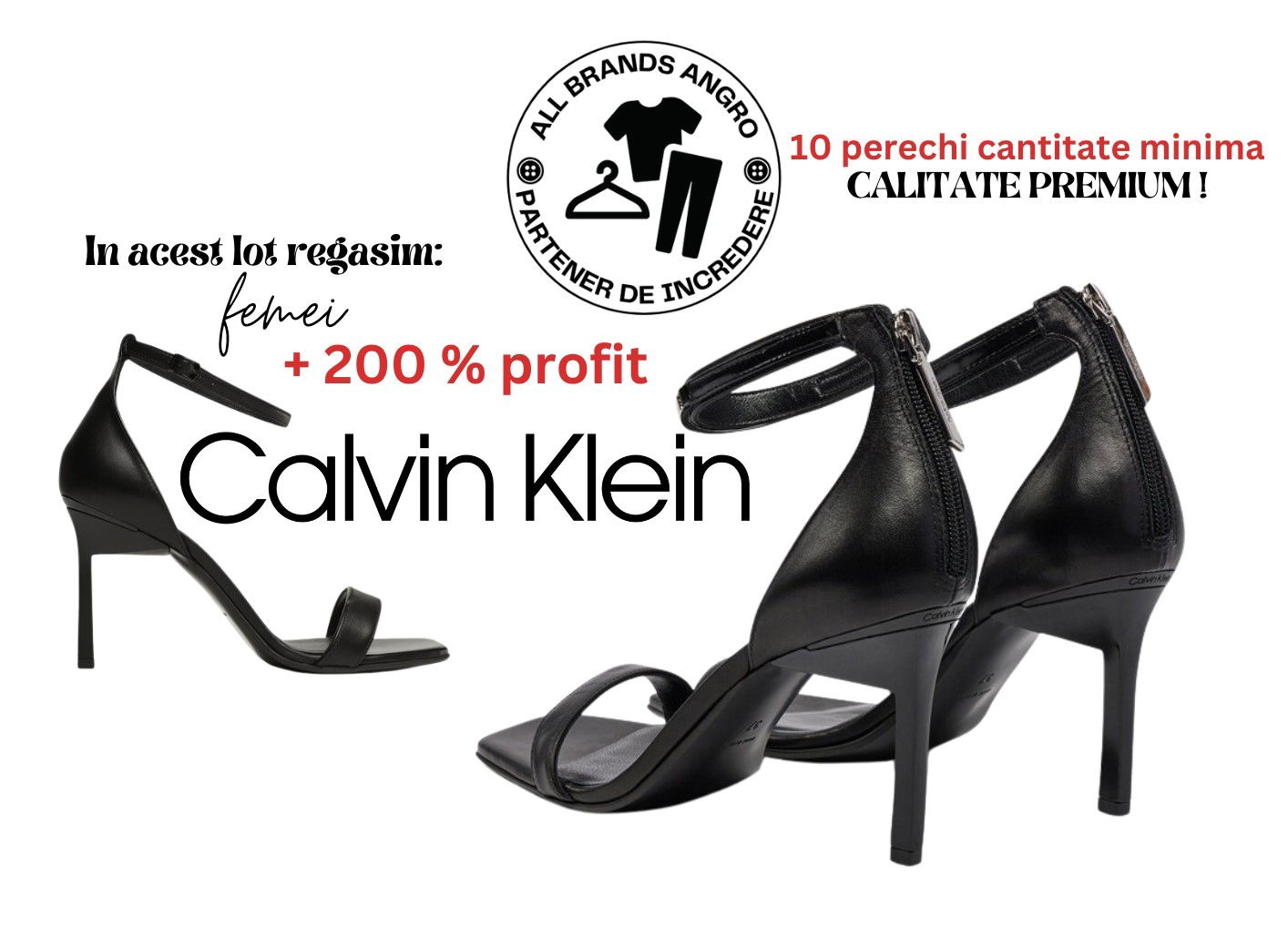 +200% profit - SANDALE DAMĂ CALVIN KLEIN