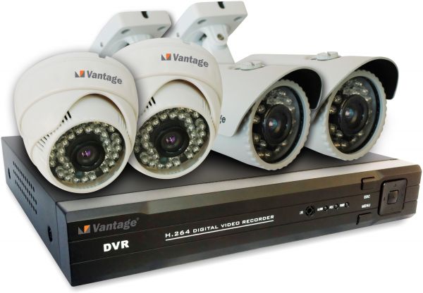 4 camera cctv system