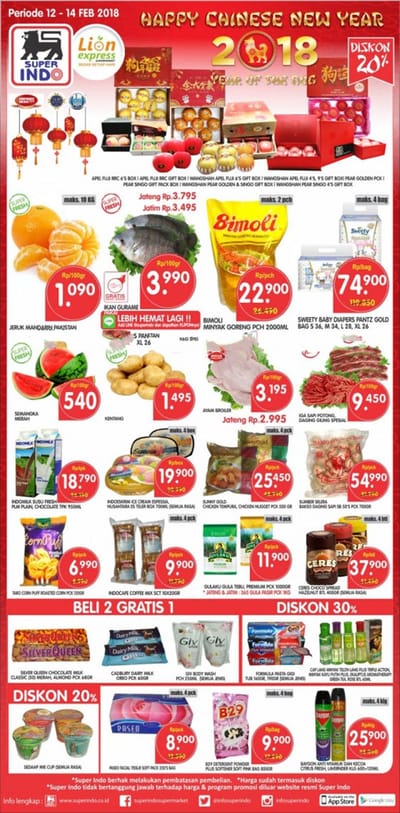 Katalog SUPERINDO Promo SUPERINDO Weekday Periode 12 - 14 Februari 2018