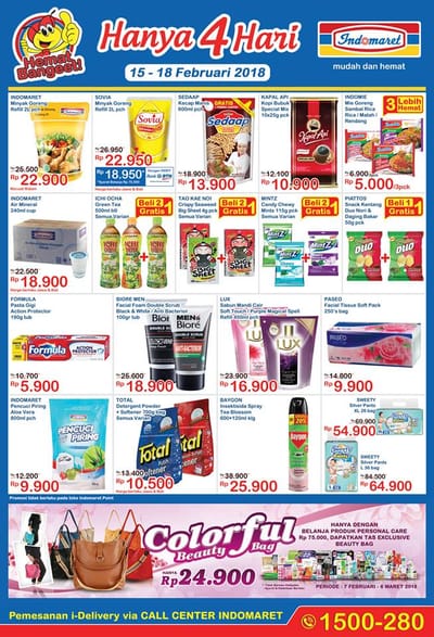 Katalog Promo JSM INDOMARET Akhir Pekan Periode 15 - 18 Februari 2018