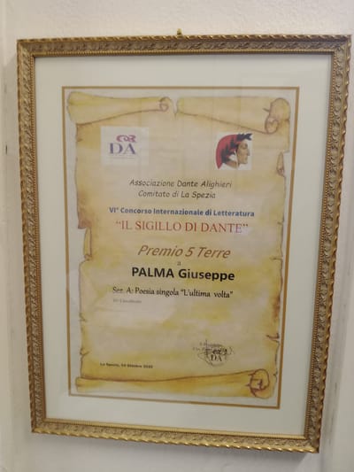 Il Sigillo di Dante, 2020 - Premio Cinque Terre per la poesia (Società Dante Alighieri - LaDante - Comitato di La Spezia)