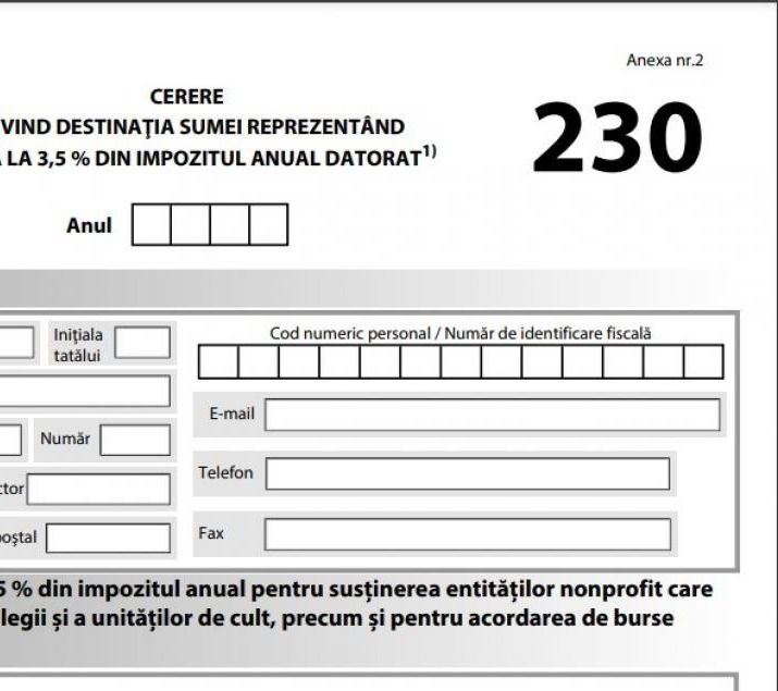 Redirecționează 3,5%