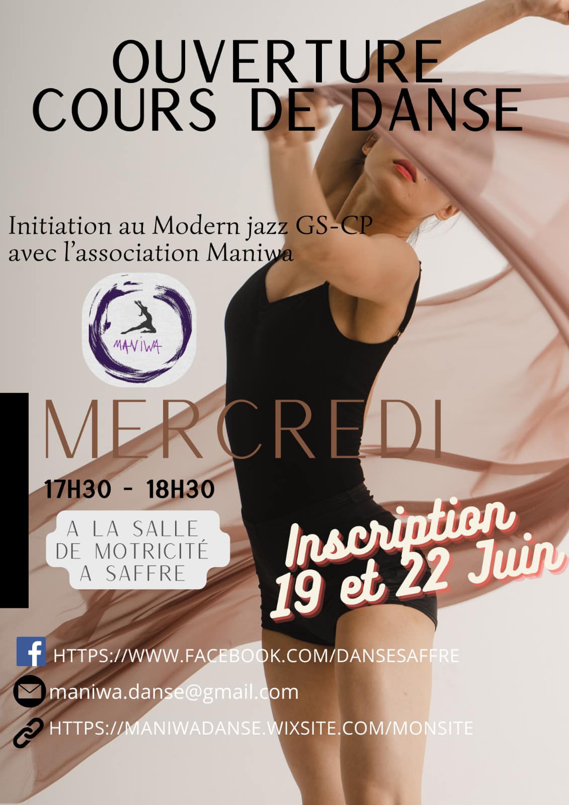 Ouverture cours de danse