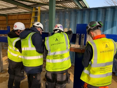 Barking and Dagenham College hosting AMG London ltd to carry out Brick Soffit training