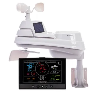 AcuRite – Iris (5-in-1) Weather Station with Direct-to-Wi-Fi Display for Remote Monitoring – White/Black