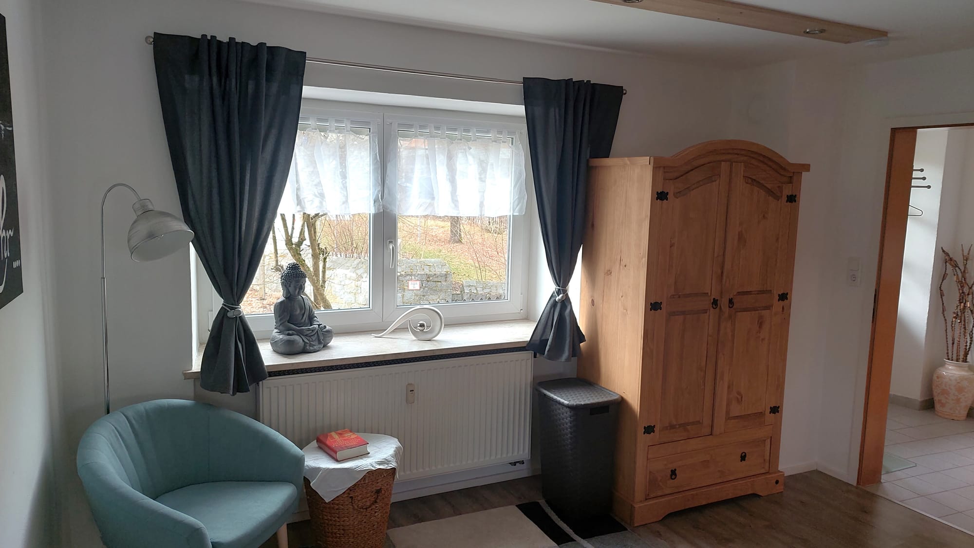Schlafzimmer 3 mit Blick auf das Schloss