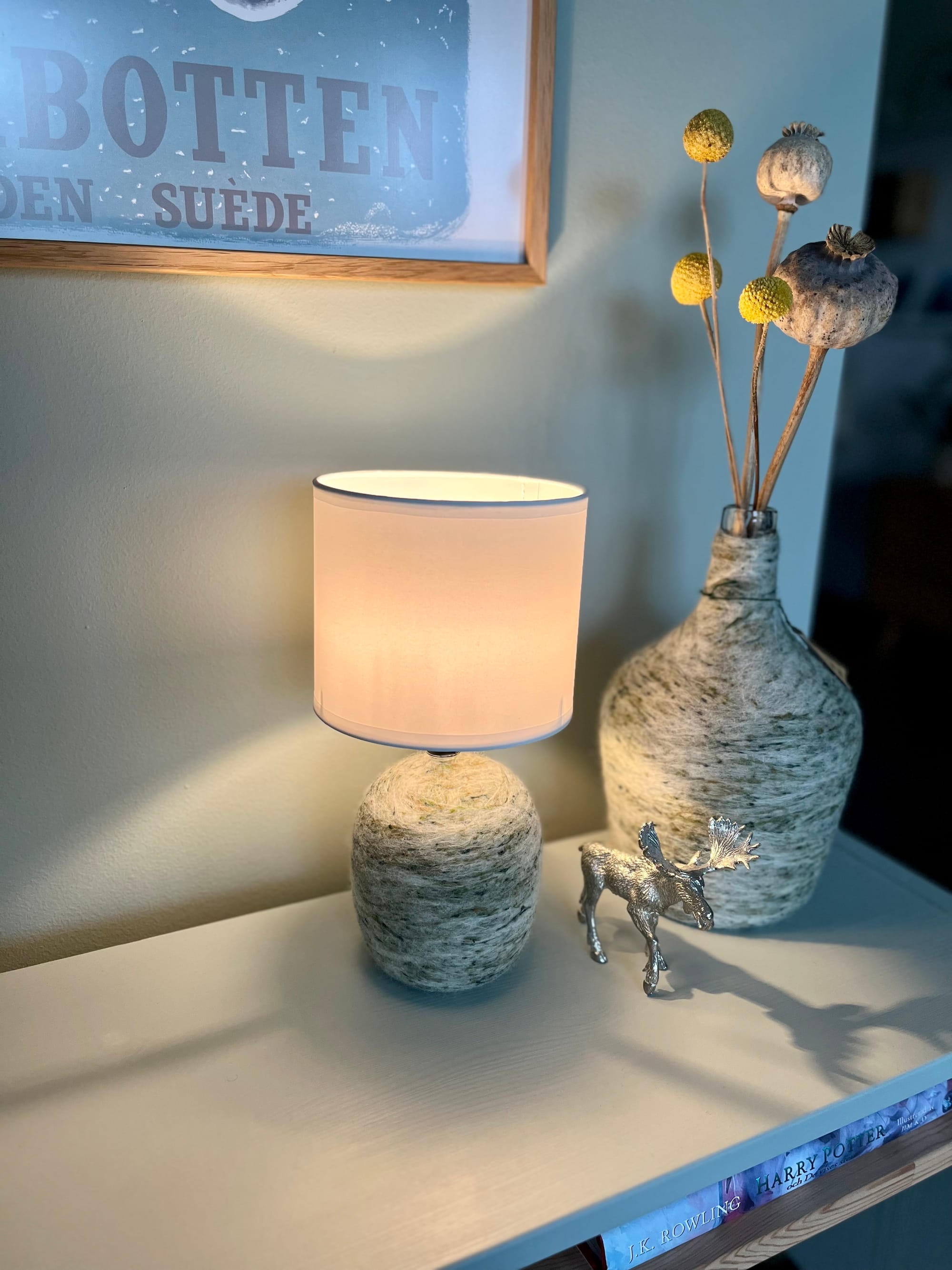 Lampa och vas Green Dot