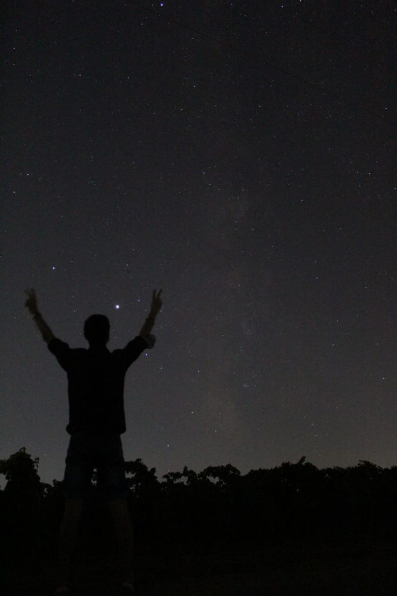 In the dark