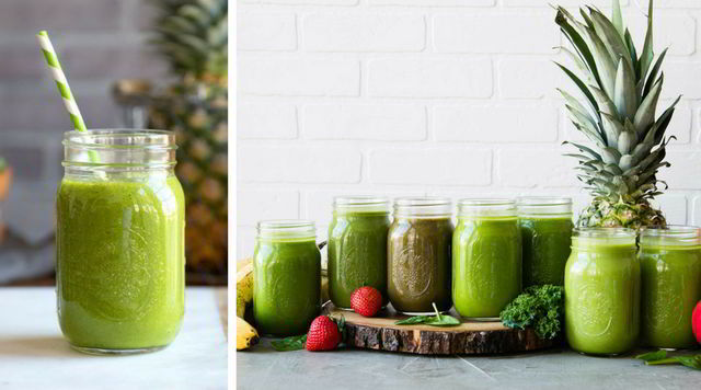 Beneficios de los batidos y jugos verdes