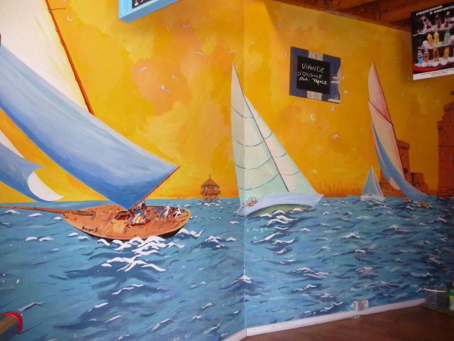 Fresques murales pour commerces, habitats...