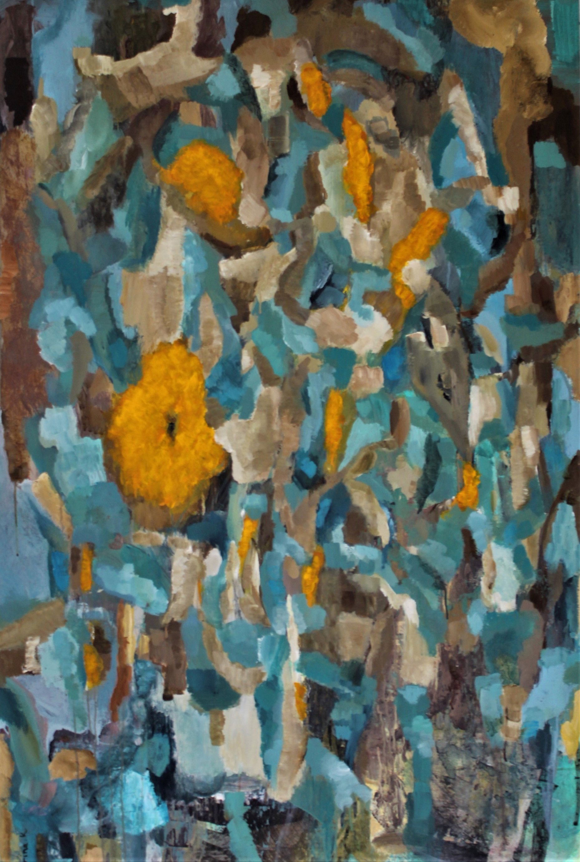 A movement between two vast elements — where color becomes breath.