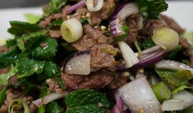 Beef Salad with Rice