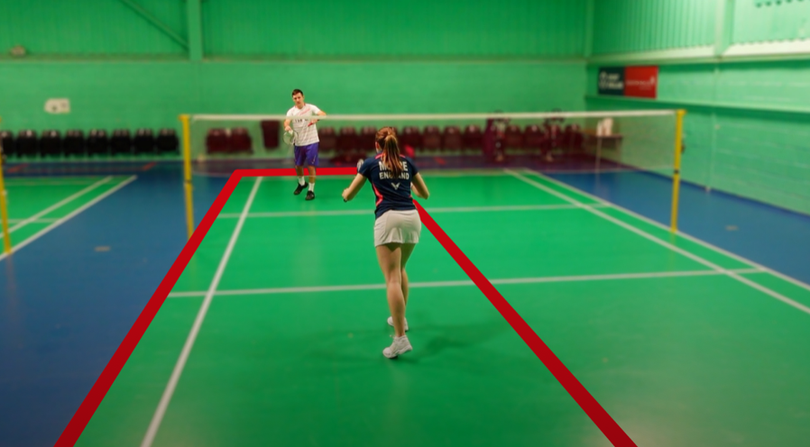 Badminton Training Routines On A Half-Court