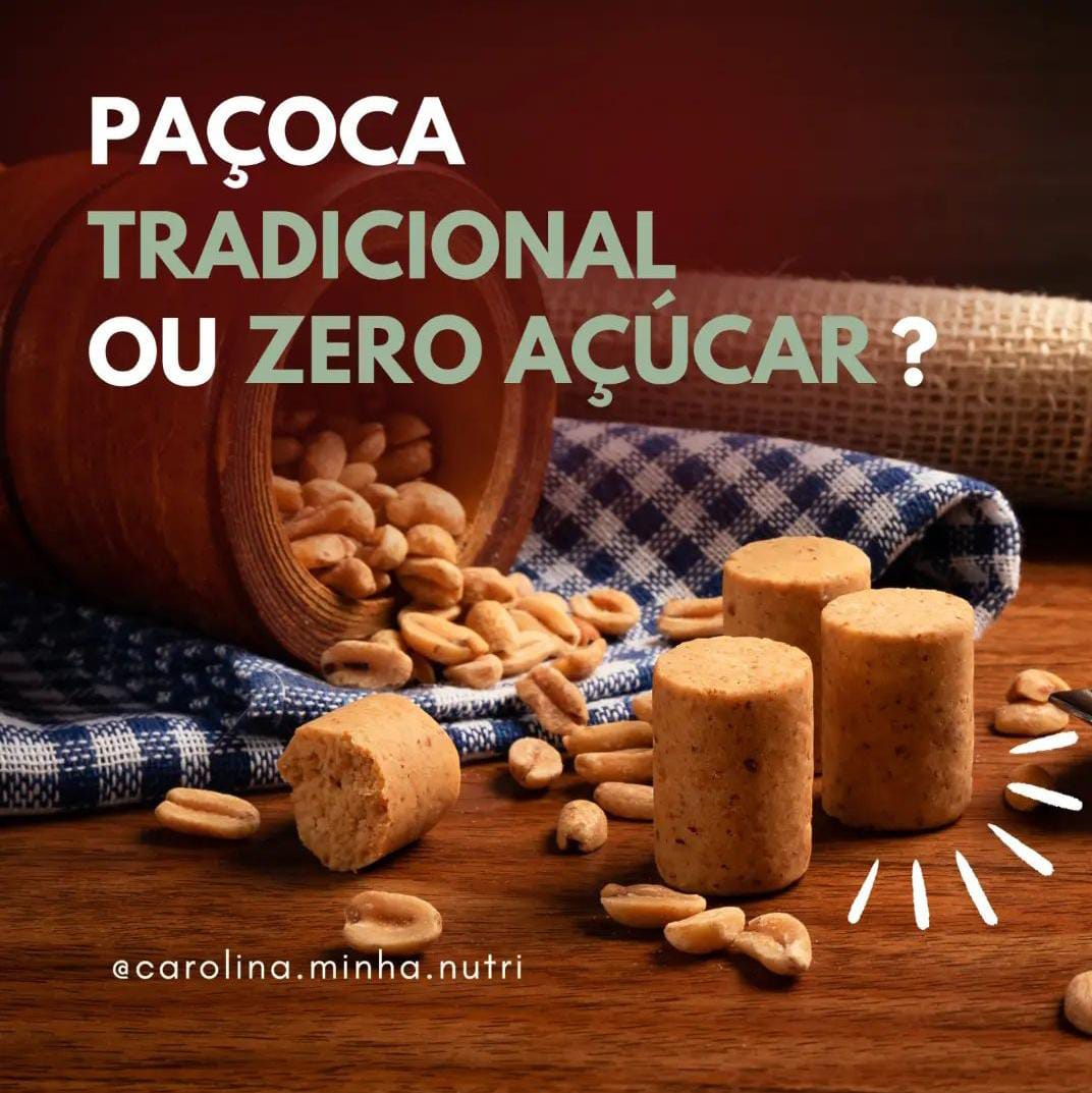 Paçoca tradicional ou zero açúcar?