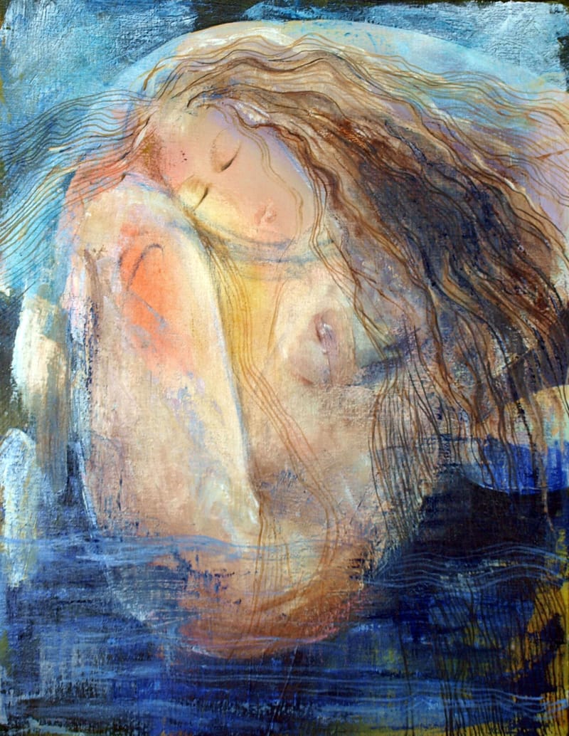 "Vågdöttrar" "Daughters of the sea" The sea goddess Raa hade 9 daughters baptised with names of the waves.