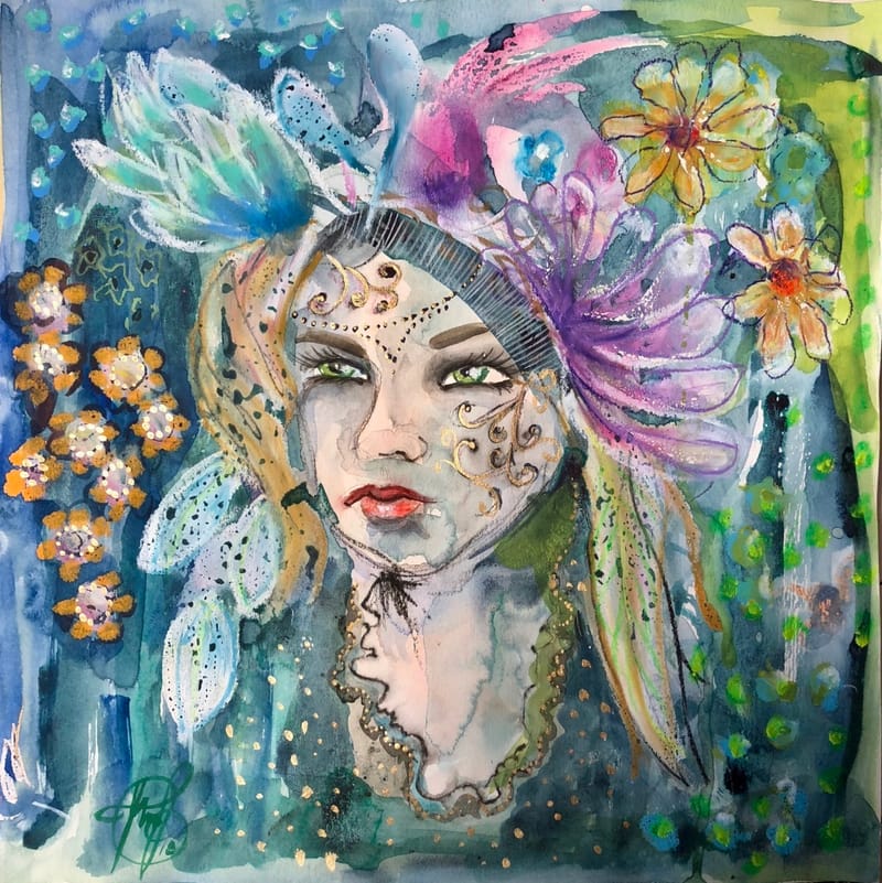 Powerportrait: Portraits where the energy around the person is showing.