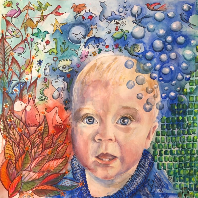 Powerportrait: Portraits where the energy around the person is showing.