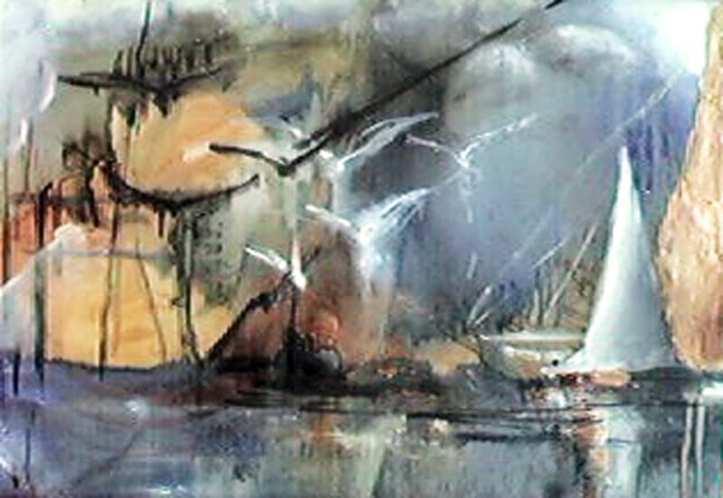 Kärleken till havet kan jag aldrig sluta måla.