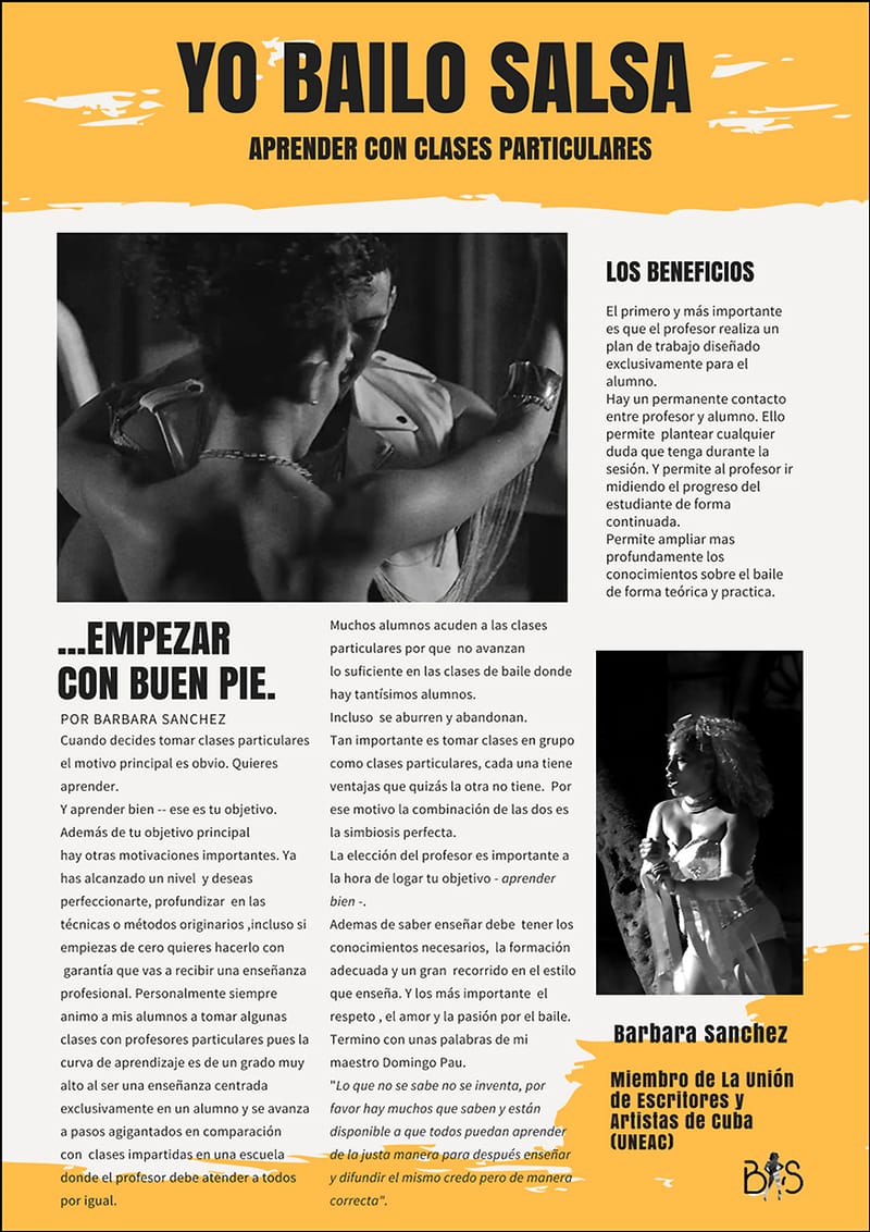 CLASES PARTICULARES DE SALSA.