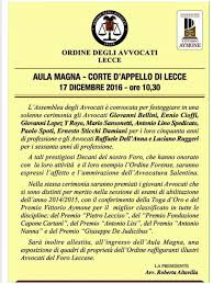 " La forza della parola" Ricordo dell'Avvocato Giuseppe de Judicibus