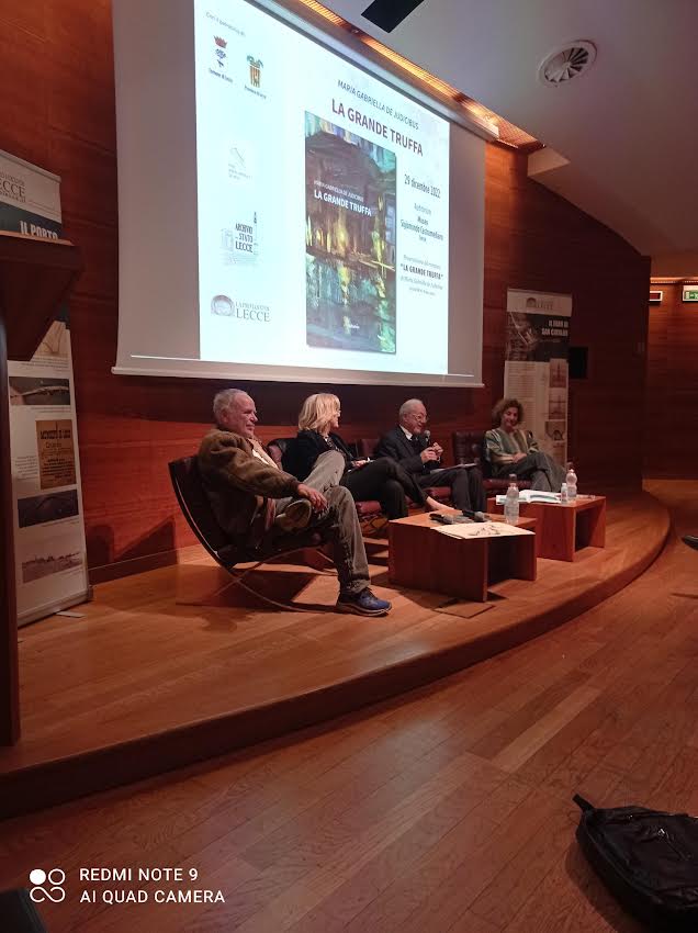 Presentazione del romanzo LA GRANDE TRUFFA Auditorium Museo S. Castromediano Lecce