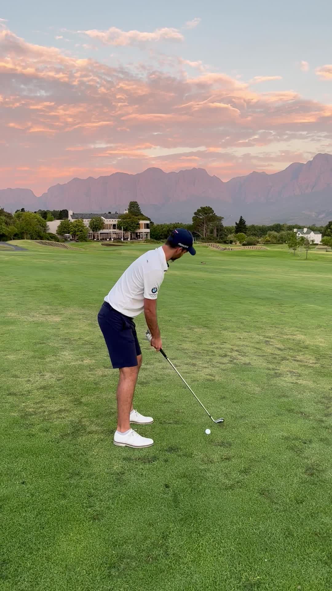 2nd shot at Erinvale golf club South Africa