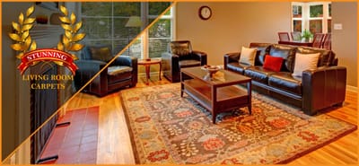Make Open Floor Attractive with a Living Room Carpet
