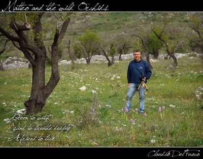 Matteo Perilli e le orchidee spontanee del Gargano