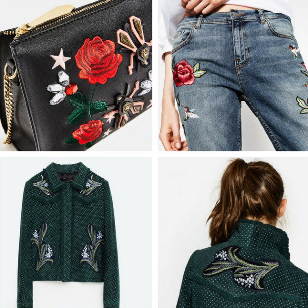ROSAS BORDADAS !!