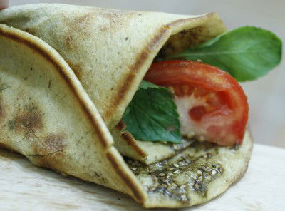 Zaatar/ Mohamamra wrap