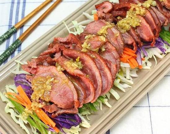 Smoked duck salad