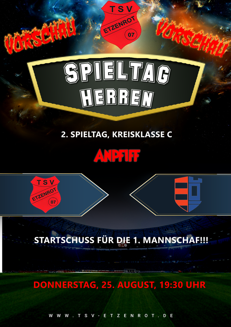 1. Mannschaft: Saisonstart gegen ambitionierten Gegner am Donnerstag!