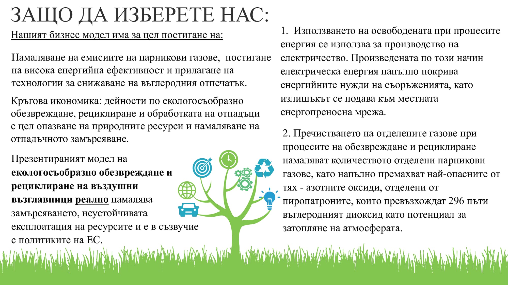 Презентация на тема: Екологосъобразно обезвреждане и рециклиране на въздушни възглавници.