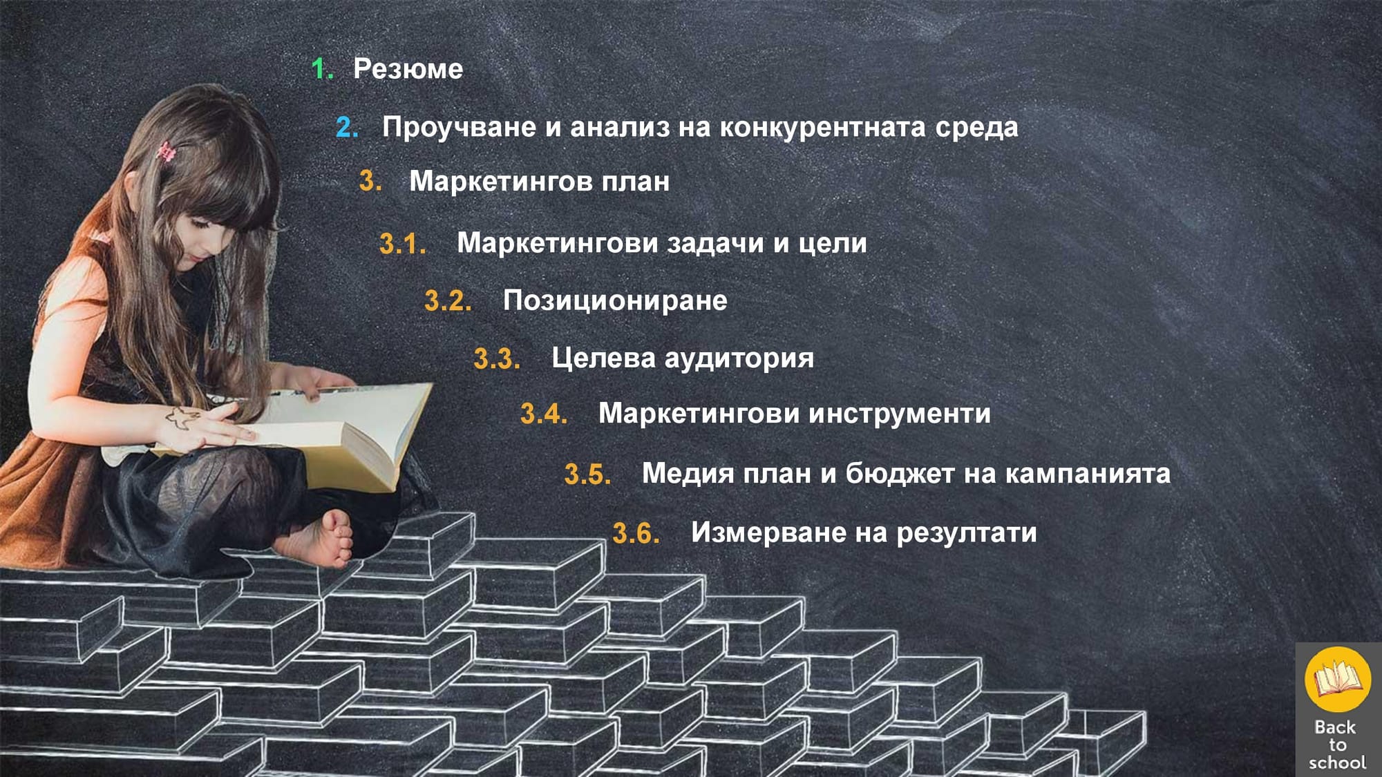 Представяне на цялостна концепция за кампания Back to school