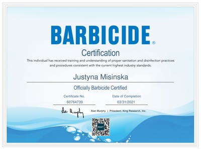Barbicide Certification