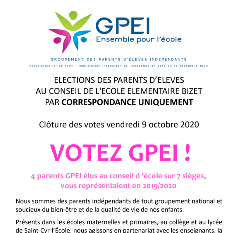 Notre profession de foi 2020-2021