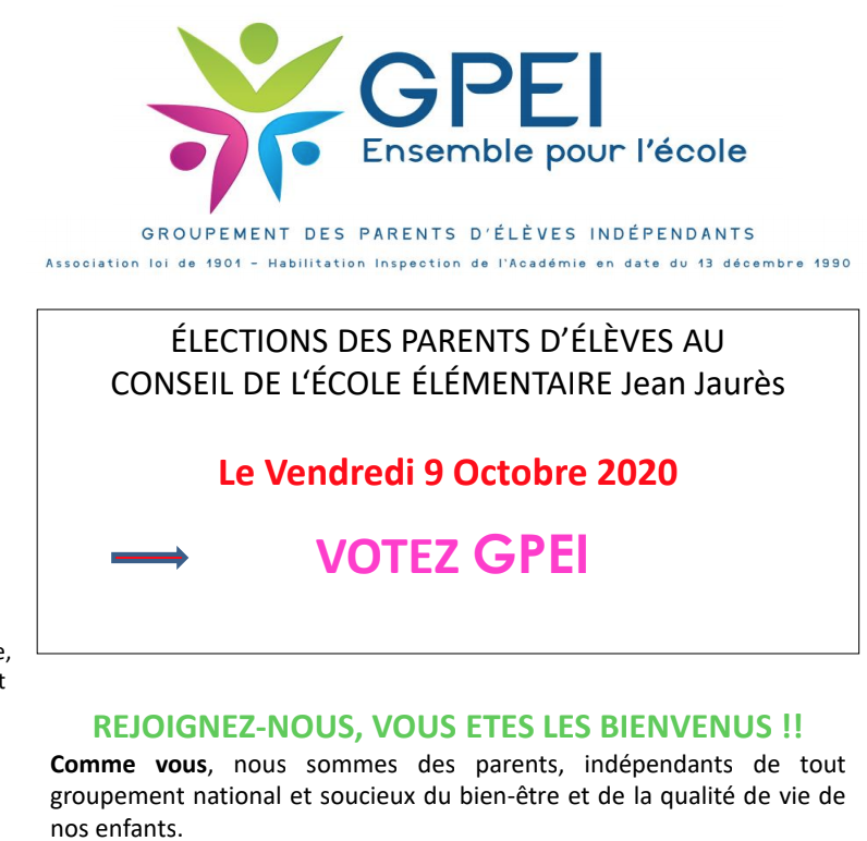 Notre profession de foi 2020-2021